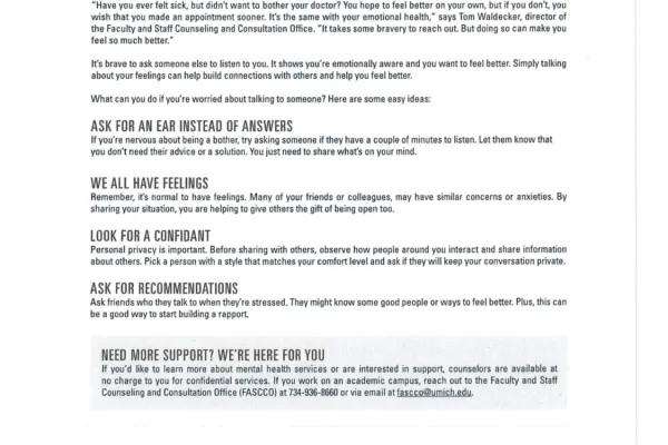 UM-FASCCO Resource - Feeling Overwhelmed?