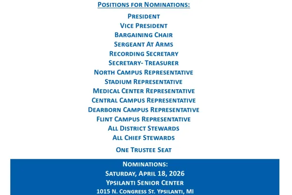 Official Notice: AFSCME Local 1583 Official Notice of Nominations